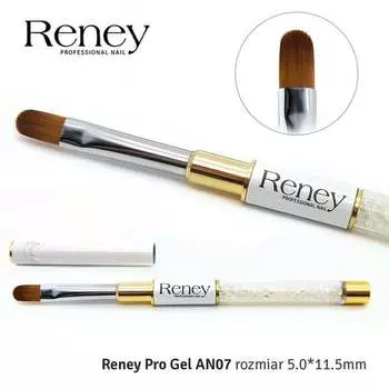 Кисть для геля AN07, 5,0х11,5 мм Reney, Pro Gel