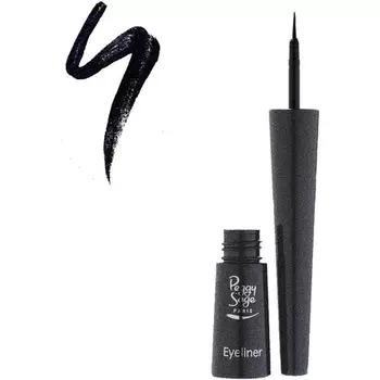 Кисть для подводки для глаз с черными блестками, 2,5 мл, Peggy Sage