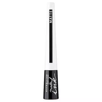 Кисть для подводки глаз № 10 «угольно-черный», 9 г Maybelline, Master Ink Matte