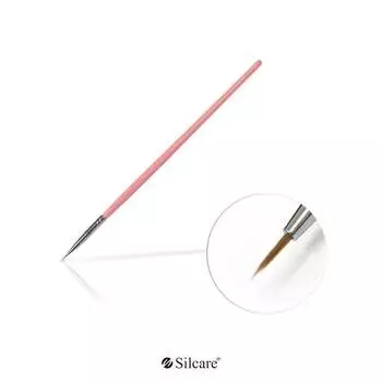 Кисть для украшения #00 розовая Silcare