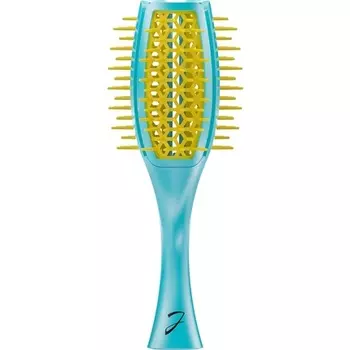 Кисть-тюльпан Janeke бирюзовая/желтая JNeke