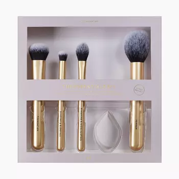 Кисти для макияжа H&M Eye and Face, 5 предметов, золотой