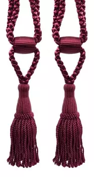 Кисточки для штор на подвязке Decopro, темно-красный