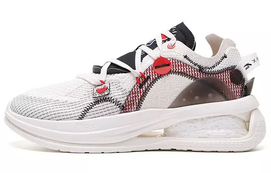 Кит Харинг X SEEED Zero Bound кроссовки мужские низкие Ivory White/heat Red/black Anta