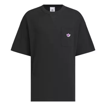 Китайская футболка V-Day Мужская черная Adidas Originals, черный