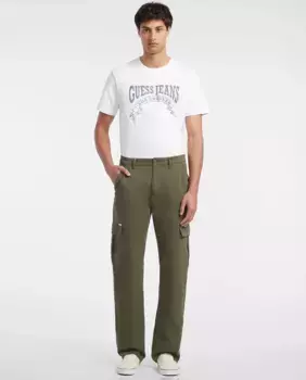 Китайские брюки-карго Guess Jeans, зеленый