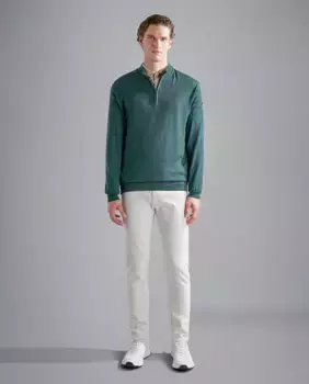 Китайские мужские брюки без складок Paul & Shark, темно-синий