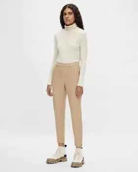 Китайские женские брюки стандартного кроя Object, кремовый