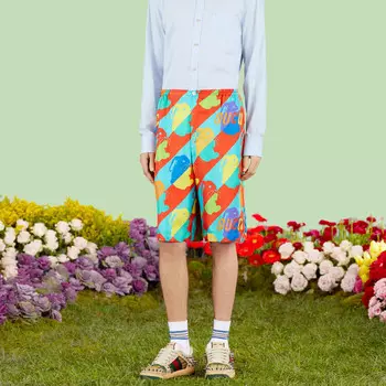 Китайский Новый год повседневные шорты мужские многоцветные Gucci, цвет Multicolor