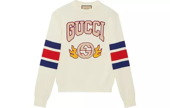 Китайский Новый год Трикотаж Мужской Цвет Слоновой Кости Белый Gucci, белый