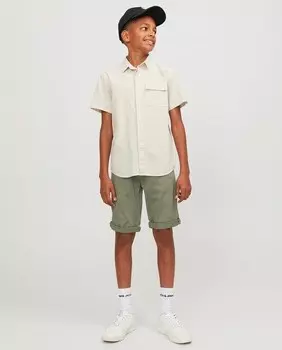 Китайский тип Бермуды для мальчика Jack & Jones, зеленый