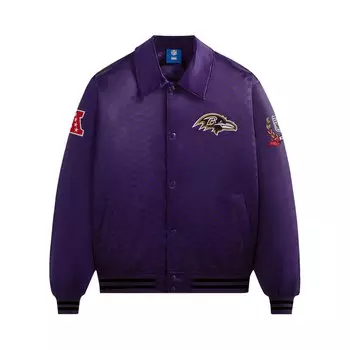 Kith For The NFL: атласный бомбер Ravens Traveler