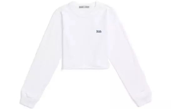 KITH Лонгслив Women's Lucy Cropped Long Sleeve Ii 'White'