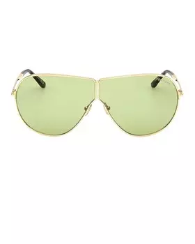 Китинг солнцезащитные очки Tom Ford, цвет Shiny Deep Gold & Green