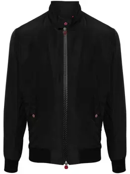 Kiton бомбер на молнии, черный
