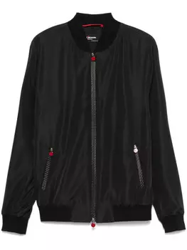 Kiton бомбер на молнии, черный