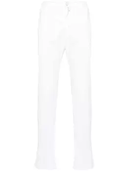 Kiton брюки с эластичным поясом, белый