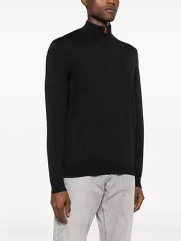 Kiton джемпер тонкой вязки, черный