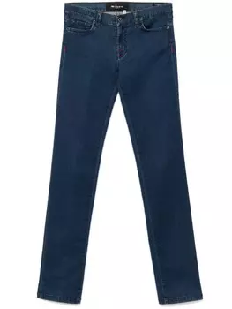 Kiton джинсы скинни с вышитым логотипом