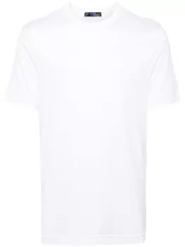 Kiton футболка из хлопка с круглым вырезом, белый