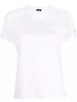 Kiton футболка с накладным карманом, белый