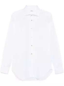 Kiton хлопковая рубашка, белый