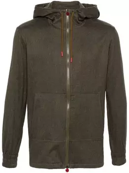 Kiton худи на молнии, зеленый