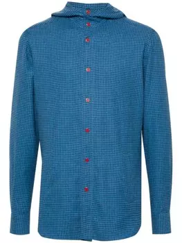 Kiton худи в клетку, синий