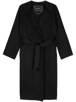 Kiton кашемировое пальто, черный