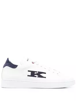 Kiton кеды с вышитым логотипом, белый