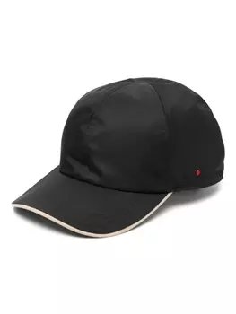 Kiton кепка с вышитым логотипом, черный