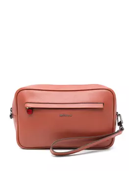 Kiton клатч на молнии, коричневый