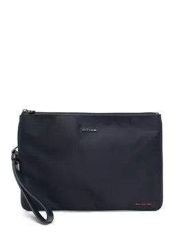 Kiton клатч с логотипом, синий