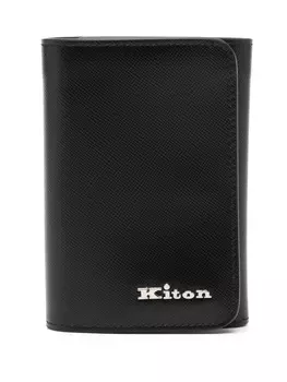 Kiton кошелек с логотипом, черный