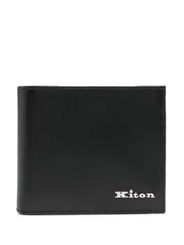 Kiton кошелек с логотипом, черный