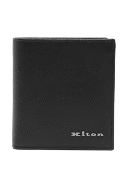 Kiton кошелек с логотипом, черный