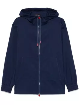 Kiton куртка с капюшоном, синий