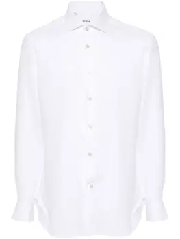 Kiton льняная рубашка, белый