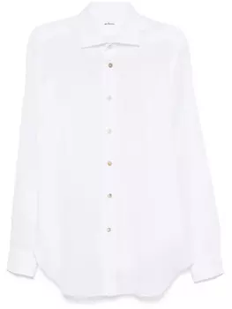 Kiton льняная рубашка, белый