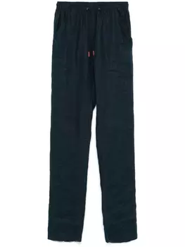 Kiton льняные брюки, синий