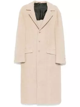 Kiton однобортное пальто, нейтральный