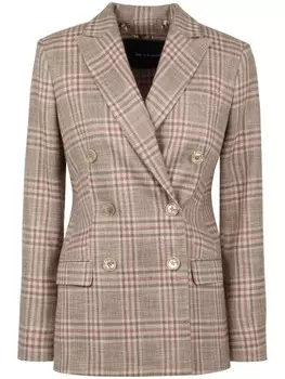 Kiton пиджак в клетку Prince of Wales, нейтральный