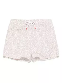 Kiton плавки-шорты с цветочным принтом, нейтральный