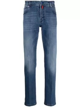 Kiton прямые джинсы, синий