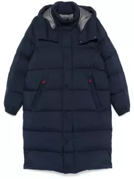 Kiton пуховик с капюшоном, синий