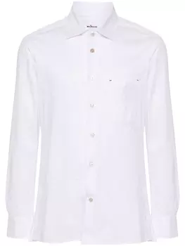 Kiton рубашка из джерси, белый