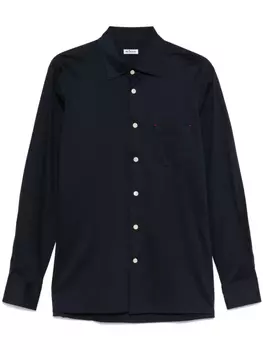 Kiton рубашка на пуговицах, синий