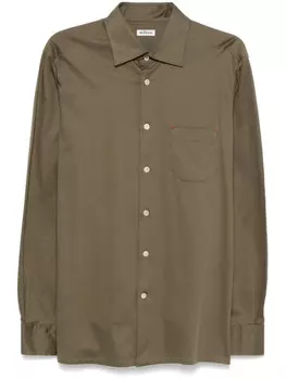Kiton рубашка на пуговицах, зеленый