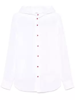 Kiton рубашка с капюшоном, белый