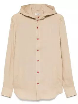 Kiton рубашка с капюшоном, нейтральный цвет
